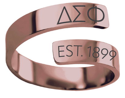 Delta Sigma Phi Year and Letters Rings