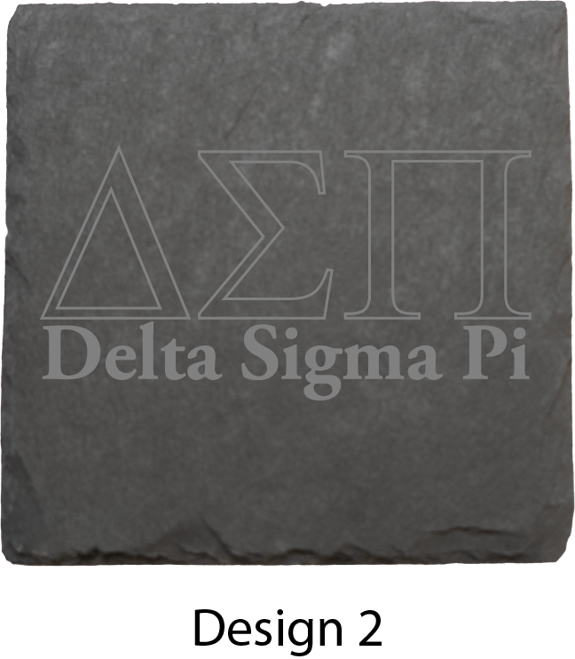 Delta Sigma Pi Stone Coasters - 4-Pack