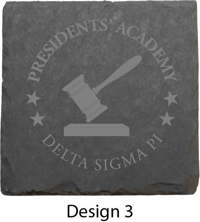 Delta Sigma Pi Stone Coasters - 4-Pack