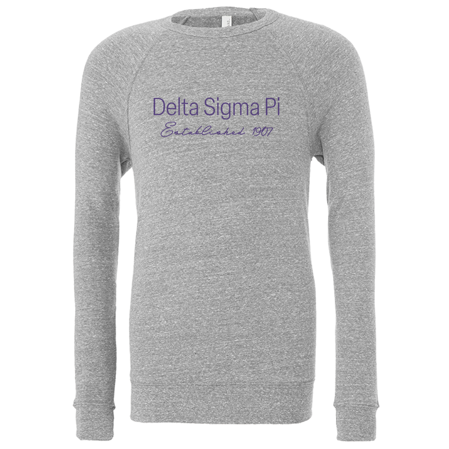 Delta Sigma Pi Embroidered Printed Name Crewneck Sweatshirts