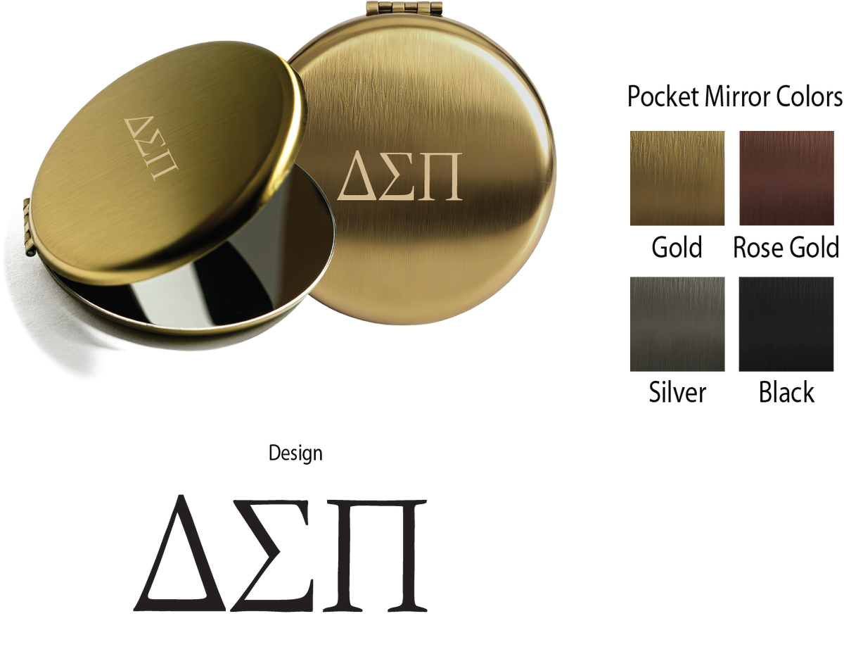 Delta Sigma Pi Lettered Pocket Mirrors
