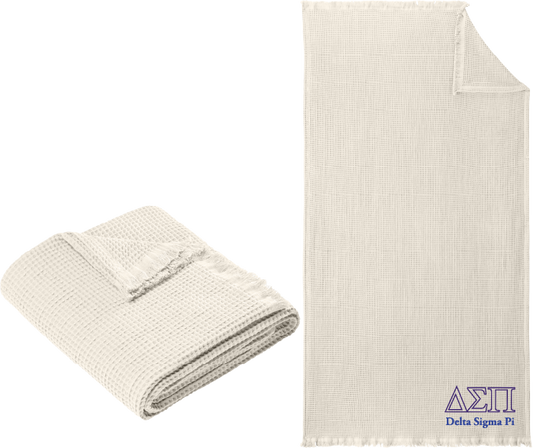 Delta Sigma Pi Letters and Name Blankets