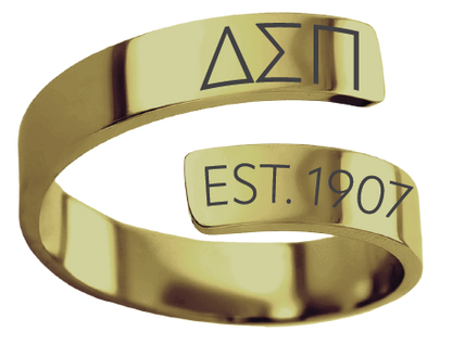 Delta Sigma Pi Year and Letters Rings