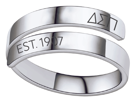 Delta Sigma Pi Year and Letters Rings