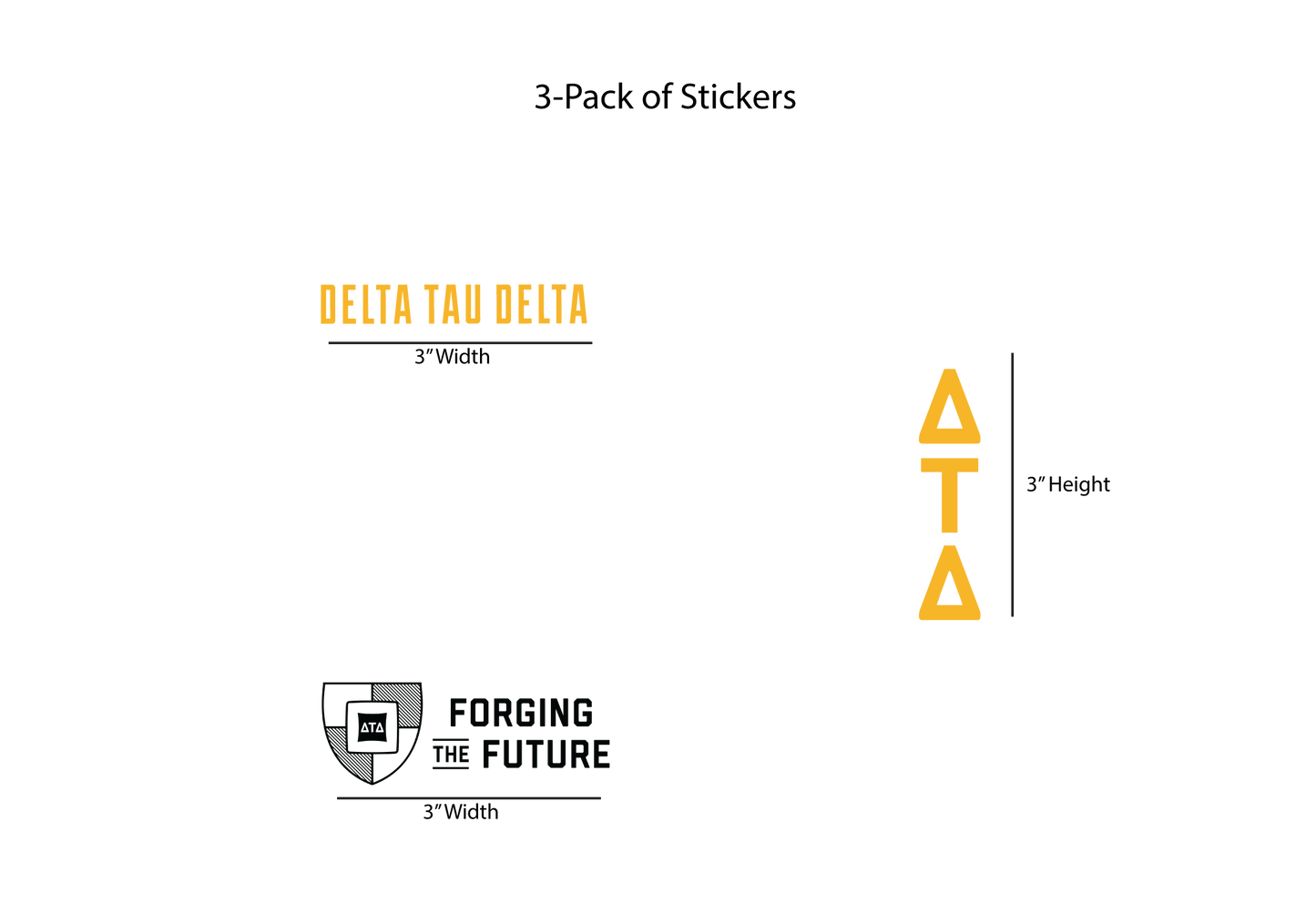 Delta Tau Delta Stickers
