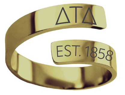 Delta Tau Delta Year and Letters Rings
