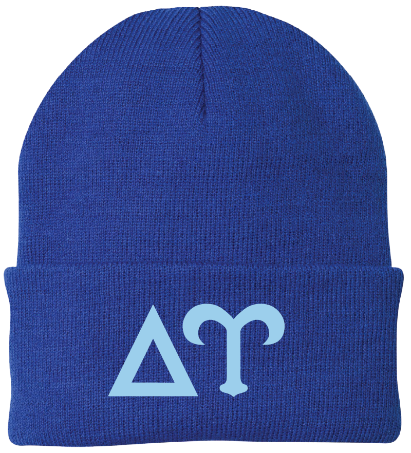 Delta Upsilon Lettered Beanies