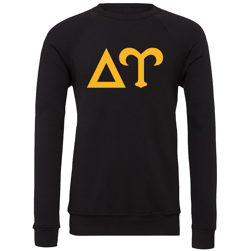 Delta Upsilon Lettered Crewneck Sweatshirts