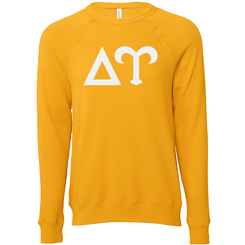 Delta Upsilon Lettered Crewneck Sweatshirts