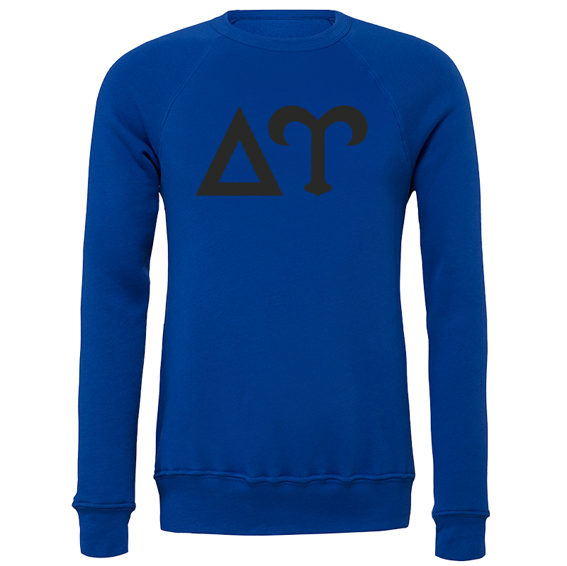 Delta Upsilon Lettered Crewneck Sweatshirts