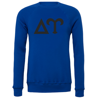 Delta Upsilon Lettered Crewneck Sweatshirts