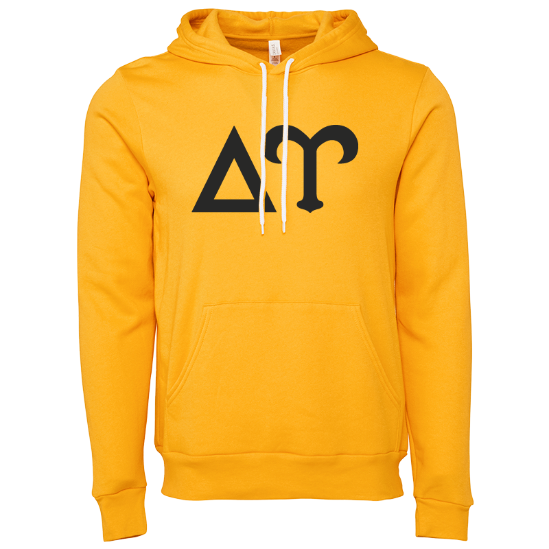 Delta Upsilon Lettered Hooded Sweatshirts