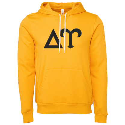 Delta Upsilon Lettered Hooded Sweatshirts