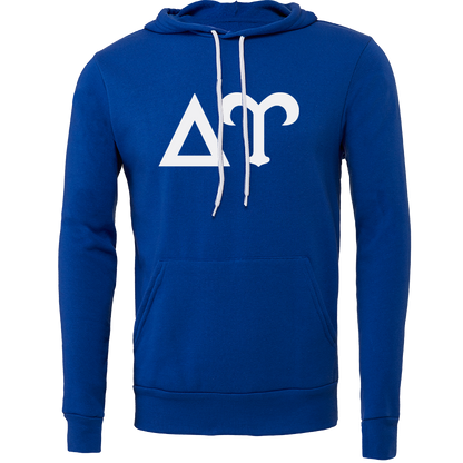 Delta Upsilon Lettered Hooded Sweatshirts