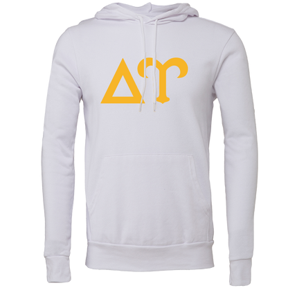 Delta Upsilon Lettered Hooded Sweatshirts