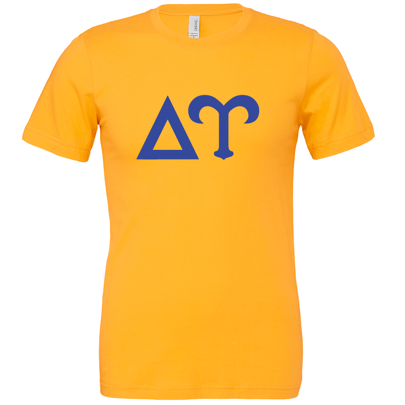 Delta Upsilon Lettered Short Sleeve T-Shirts