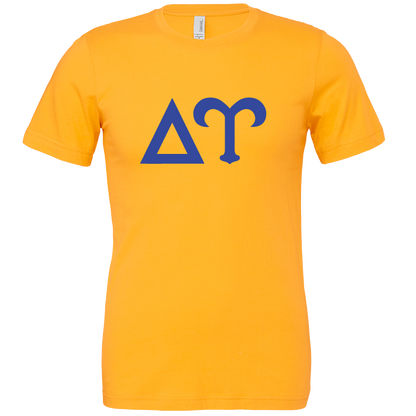 Delta Upsilon Lettered Short Sleeve T-Shirts