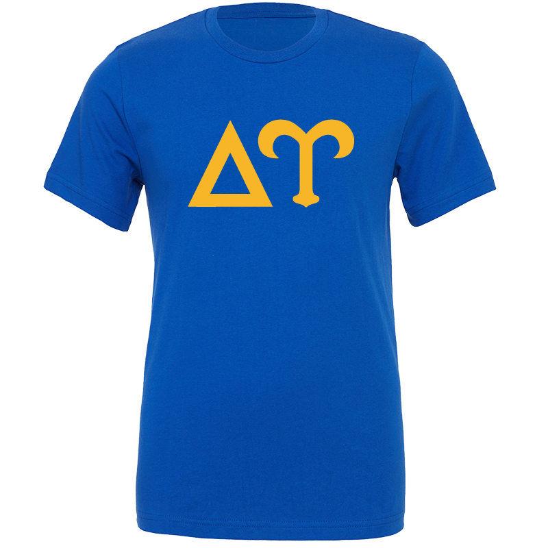 Delta Upsilon Lettered Short Sleeve T-Shirts