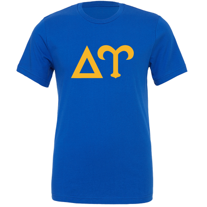 Delta Upsilon Lettered Short Sleeve T-Shirts