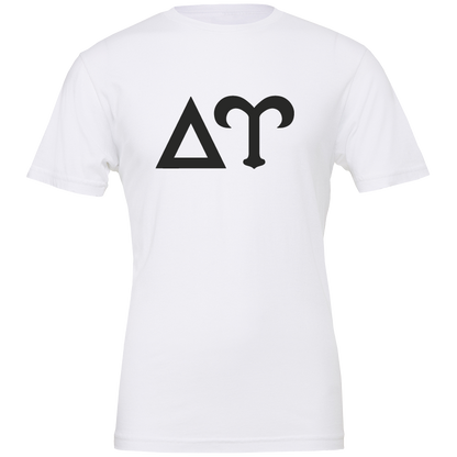 Delta Upsilon Lettered Short Sleeve T-Shirts