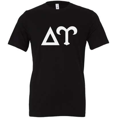 Delta Upsilon Lettered Short Sleeve T-Shirts