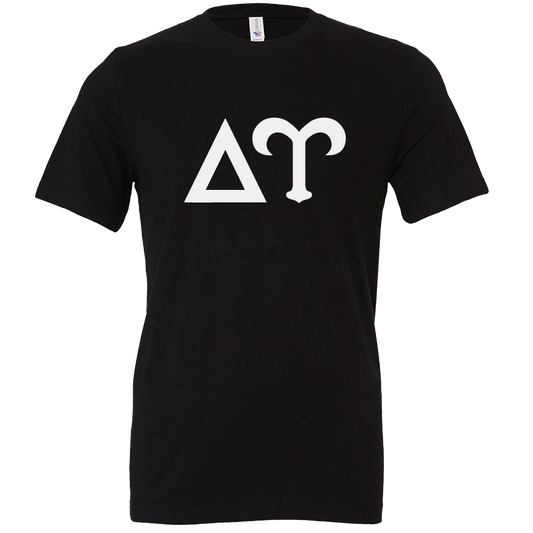 Delta Upsilon Lettered Short Sleeve T-Shirts