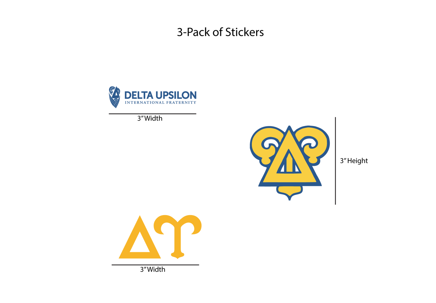 Delta Upsilon Stickers