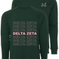 Delta Zeta Repeating Name Crewneck Sweatshirts