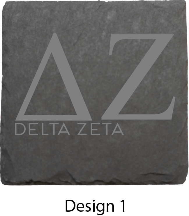 Delta Zeta Stone Coasters - 4-Pack