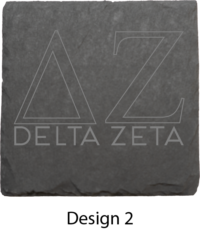 Delta Zeta Stone Coasters - 4-Pack