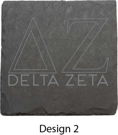 Delta Zeta Stone Coasters - 4-Pack