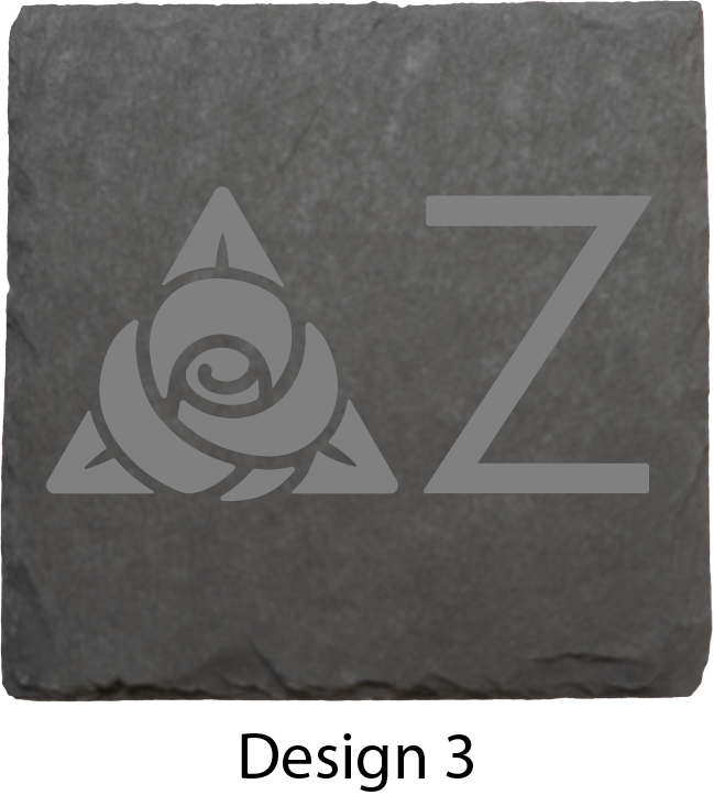 Delta Zeta Stone Coasters - 4-Pack