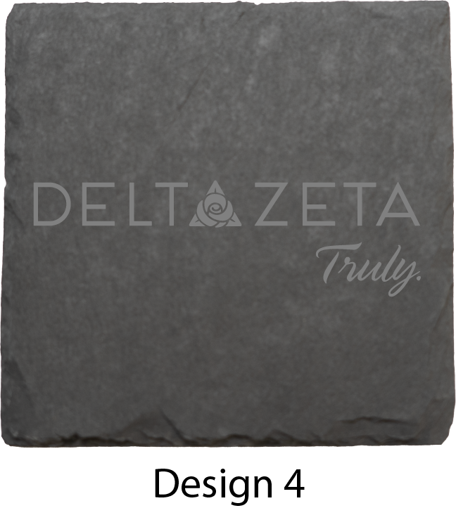 Delta Zeta Stone Coasters - 4-Pack