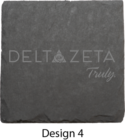 Delta Zeta Stone Coasters - 4-Pack