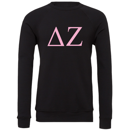 Delta Zeta Lettered Crewneck Sweatshirts