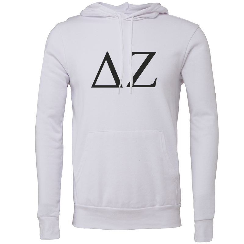 Delta Zeta Lettered Hooded Sweatshirts