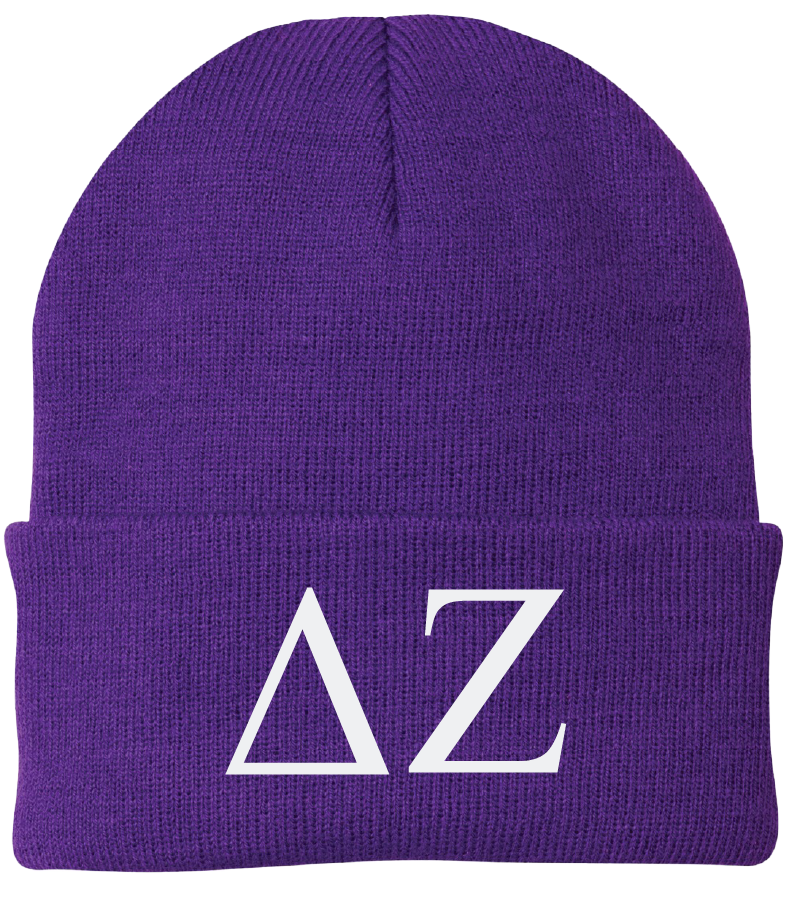 Delta Zeta Lettered Beanies