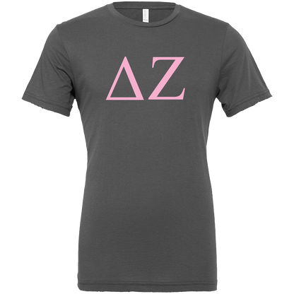 Delta Zeta Lettered Short Sleeve T-Shirts