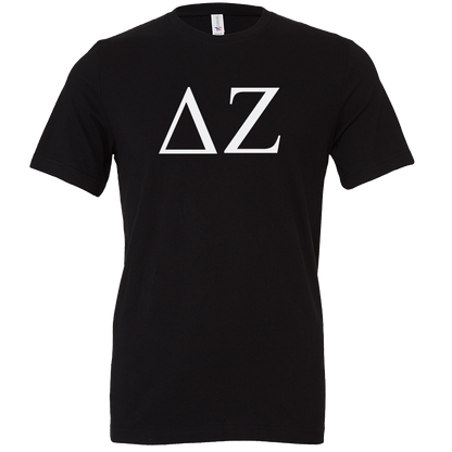 Delta Zeta Lettered Short Sleeve T-Shirts