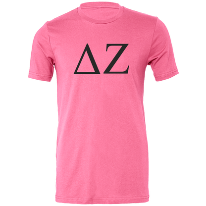 Delta Zeta Lettered Short Sleeve T-Shirts