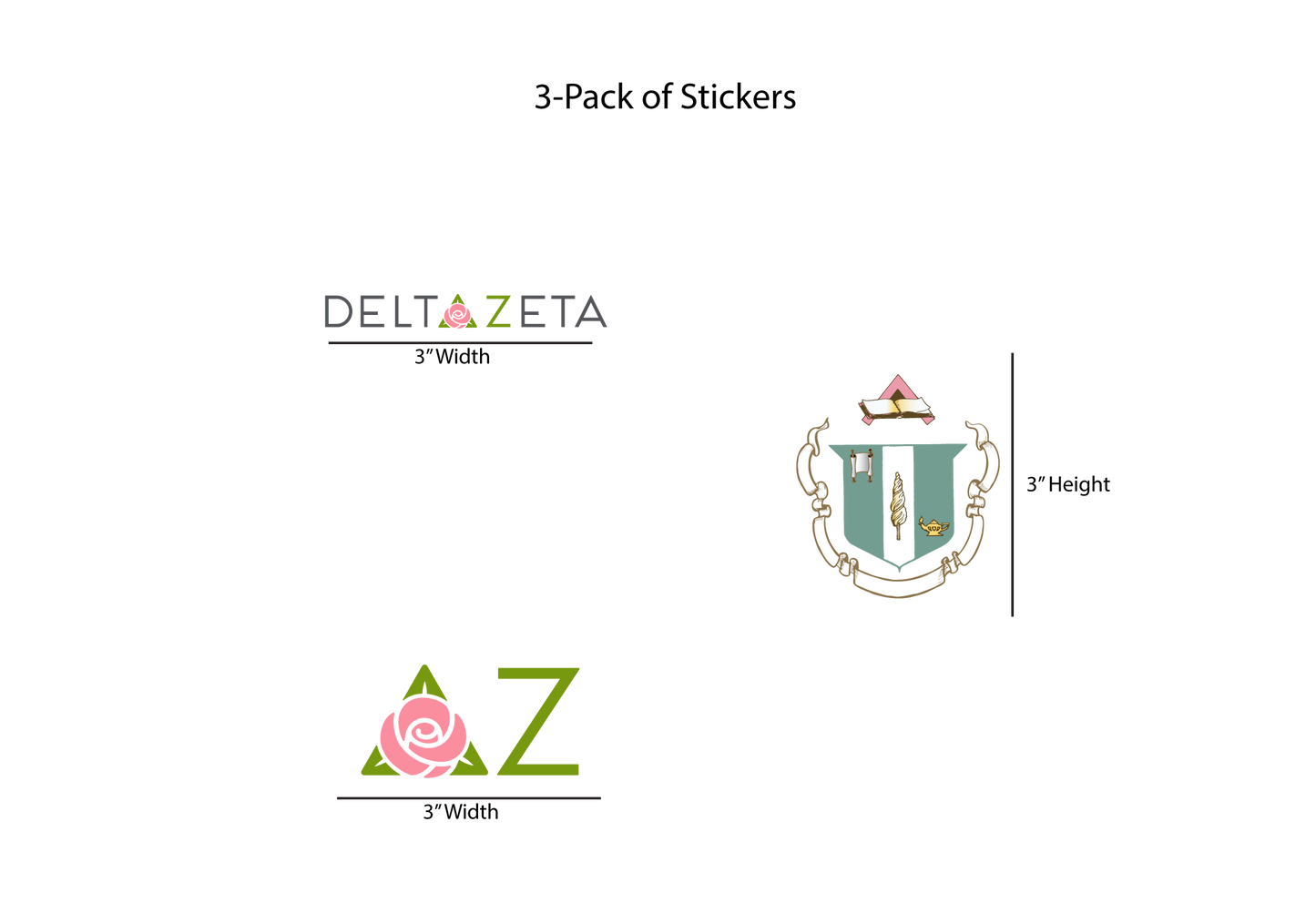 Delta Zeta Stickers