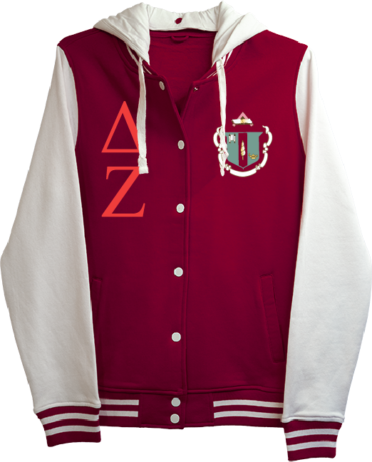 Delta Zeta Varsity Hooded Sweatshirt