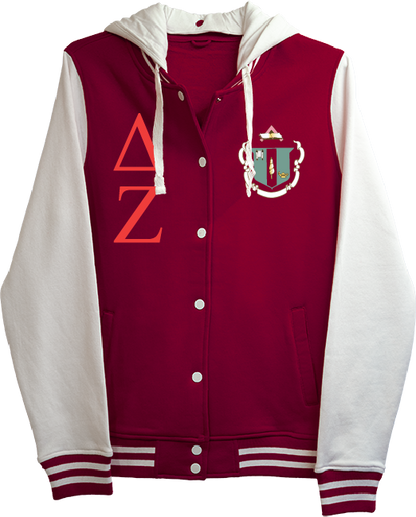 Delta Zeta Varsity Hooded Sweatshirt