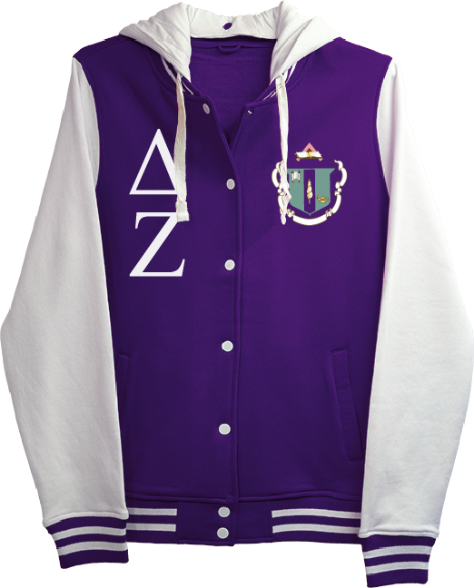 Delta Zeta Varsity Hooded Sweatshirt