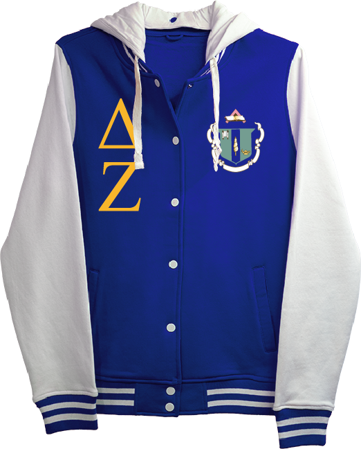 Delta Zeta Varsity Hooded Sweatshirt