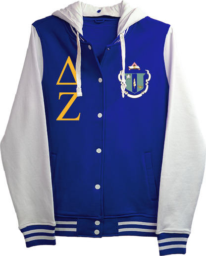 Delta Zeta Varsity Hooded Sweatshirt