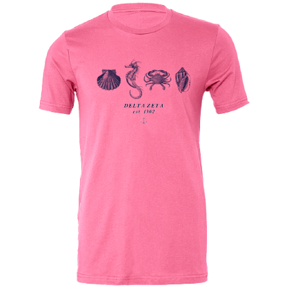 Delta Zeta Nautical Graphic T-Shirts