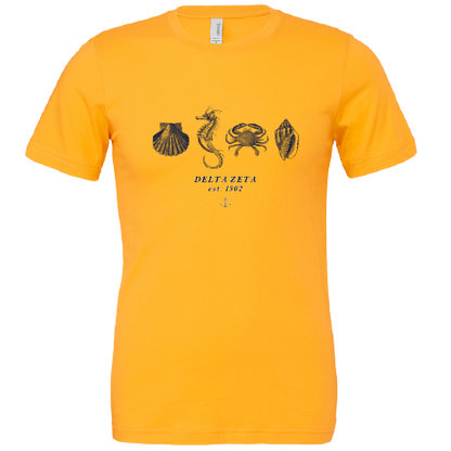 Delta Zeta Nautical Graphic T-Shirts