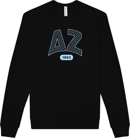 Delta Zeta Varsity Polka Dot Crewneck