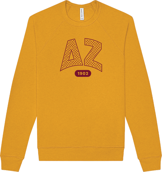 Delta Zeta Varsity Polka Dot Crewneck
